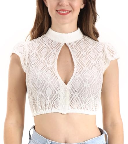 Dirndlwelle Dirndl Bluse Damen Weiß Dirndl Bluse Damen Spitze Dirndlbluse Hochgeschlossen mit Knöpfen Dirndlbluse Kurzarm Dirndlbluse mit Lochausschnitt Oktoberfest Damen Bluse Größe 44 Dirndlwelle Dirndl Bluse Damen Weiß Dirndl Bluse Damen Spitze Dirndlbluse Hochgeschlossen mit Knöpfen Dirndlbluse Kurzarm Dirndlbluse mit Lochausschnitt Oktoberfest Damen Bluse Größe 44 von Dirndlwelle