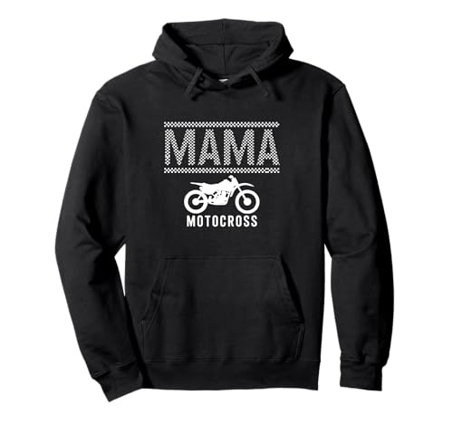 Kariertes Motocross Mama Motorrad Dirt Bike Mama Damen Pullover Hoodie von Dirt Bike Mama Motocross Apparel