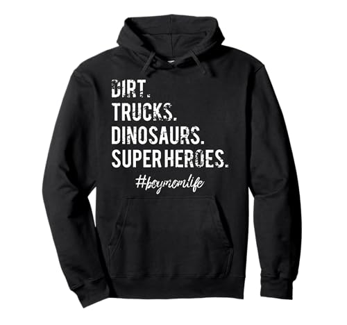 Dirt Trucks Boy Mom T-Shirt Weathered #boymomlife Pullover Hoodie von Dirt Trucks Boy Mom Tee Weathered #boymomlife