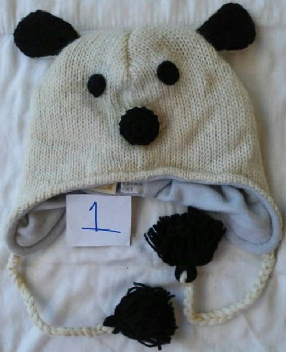Wolle Tier Mützen Fleece Gefüttert One Size Fits All Handgestrickte Ohrklappen Wolle Tier Mützen Fleece Gefüttert One Size Fits All Handgestrickte Ohrklappen von DirtGoddessSeeds