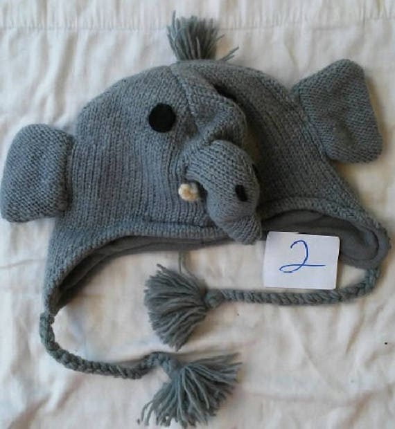 Wolle Tier Mützen Fleece Gefüttert One Size Fits All Handgestrickte Ohrklappen Wolle Tier Mützen Fleece Gefüttert One Size Fits All Handgestrickte Ohrklappen von DirtGoddessSeeds