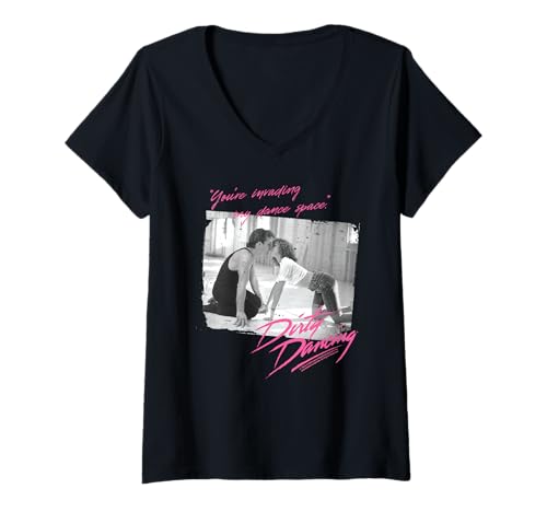 Damen Dirty Dancing Du dringst in meinen Tanzraum ein T-Shirt mit V-Ausschnitt von Dirty Dancing