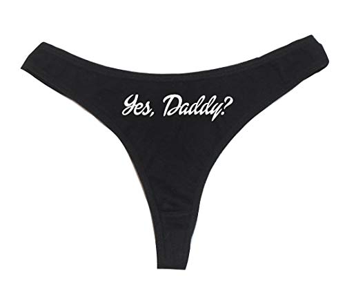 Dirty Girl Undies Yes, Daddy? Damen High Rise Sexy Tanga Dirty Undies!, Schwarz, XL Dirty Girl Undies Yes, Daddy? Damen High Rise Sexy Tanga Dirty Undies!, Schwarz, XL von Dirty Girl Undies