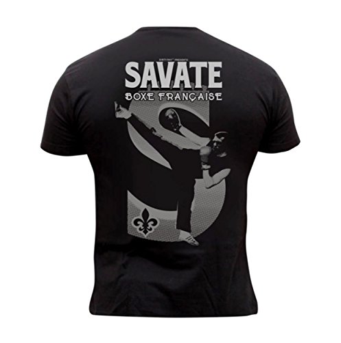 Dirty Ray Boxen Savate Boxe Francaise Herren Kurzarm T-Shirt DT32 (XXL) von Dirty Ray