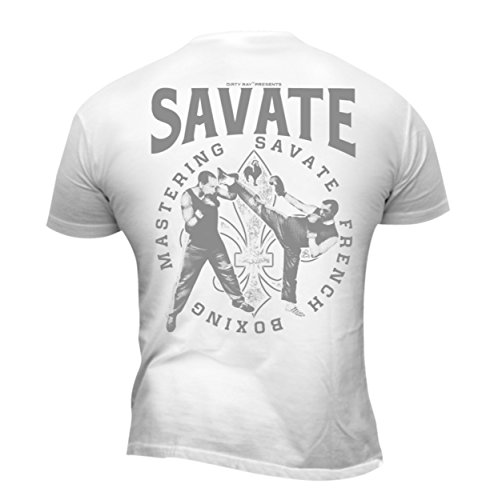 Dirty Ray Kampfsport Boxen Savate French Boxing Herren T-Shirt DT34 (Mittel) von Dirty Ray