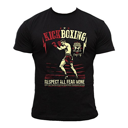 Dirty Ray Kampfsport Combat Fight Kick-Boxing Herren Kurzarm T-Shirt DT9 (XXL) von Dirty Ray