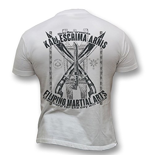 Dirty Ray Kampfsport Filipino Kali Escrima Arnis Herren Kurzarm T-Shirt DT22 (L) von Dirty Ray