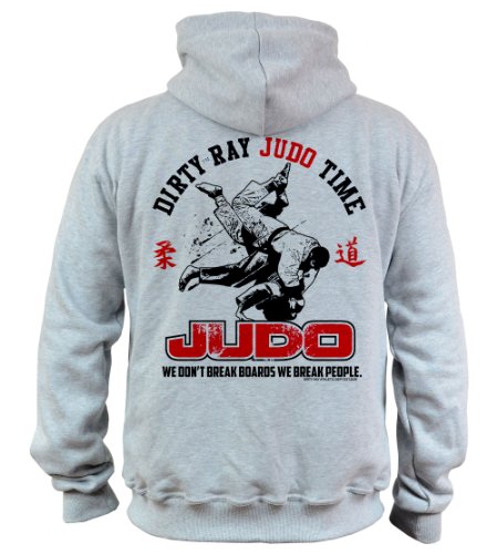 Dirty Ray Kampfsport Judo Time Herren Kapuzenpullover BDT10 (L) von Dirty Ray