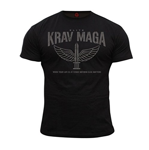 Dirty Ray Kampfsport Krav MAGA Elite Herren Kurzarm T-Shirt DT36 (S) von Dirty Ray