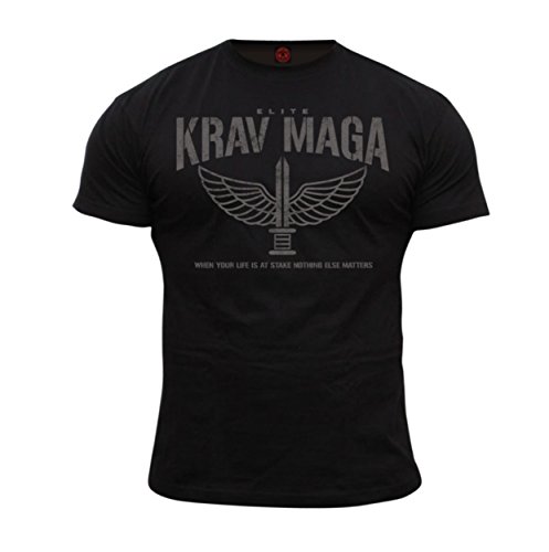 Dirty Ray Kampfsport Krav MAGA Elite Herren Kurzarm T-Shirt DT36 (XXL) von Dirty Ray