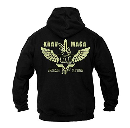Dirty Ray Kampfsport Krav MAGA Herren Kapuzenpullover B49 (S) von Dirty Ray