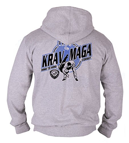 Dirty Ray Kampfsport Krav MAGA Herren Kapuzenpullover B55 (L) von Dirty Ray