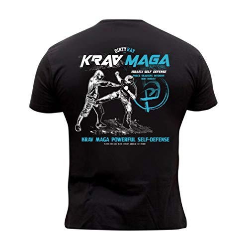 Dirty Ray Kampfsport Krav MAGA Herren Kurzarm T-Shirt DT24 (M) von Dirty Ray