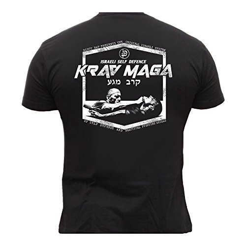 Dirty Ray Kampfsport Krav MAGA Israeli Self Defence Herren Kurzarm T-Shirt DT12 (L) von Dirty Ray