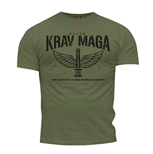 Dirty Ray Kampfsport Krav MAGA Elite Herren Kurzarm T-Shirt DT35 (XL) von Dirty Ray