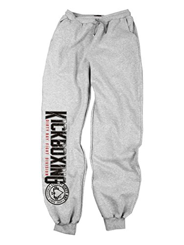 Dirty Ray Kampfsport MMA Kickboxing Jogginghose Freizeithose mit elastischem Beinabschluss SDKB1S (S) von Dirty Ray