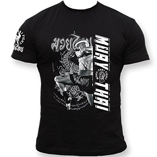 Dirty Ray Kampfsport MMA Muay Thai Herren Kurzarm T-Shirt K71C (L) von Dirty Ray