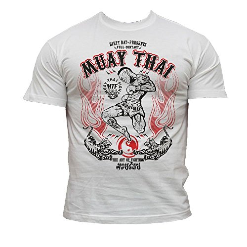 Dirty Ray Kampfsport MMA Muay Thai Herren Kurzarm T-Shirt K9 (XL) von Dirty Ray