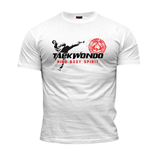 Dirty Ray Kampfsport Taekwondo Herren T-Shirt DT15B (L) von Dirty Ray