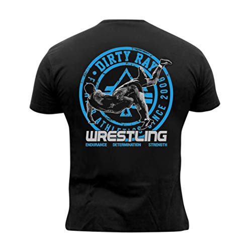 Dirty Ray Kampfsport Wrestling Herren Kurzarm T-Shirt DT14C (XL) von Dirty Ray