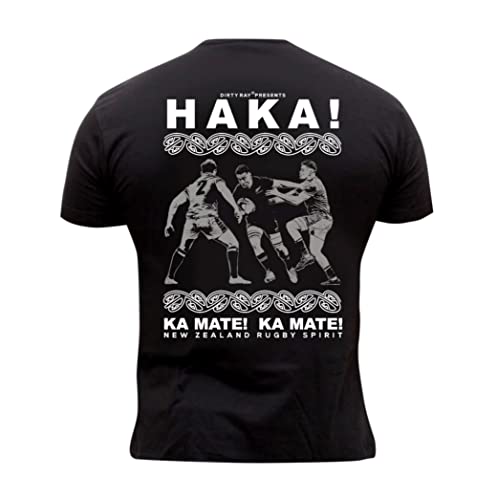 Dirty Ray Rugby Haka Ka Mate New Zealand Herren Kurzarm T-Shir KRB6 (as3, Alpha, 3X_l, Regular, Regular) von Dirty Ray