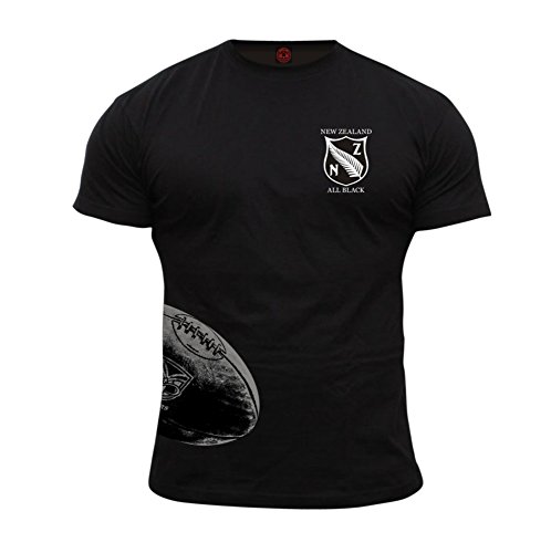 Dirty Ray Rugby New Zealand Herren Kurzarm T-Shirt KRB3 (L) von Dirty Ray