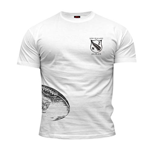 Dirty Ray Rugby New Zealand Herren Kurzarm T-Shirt KRB3B (L) von Dirty Ray