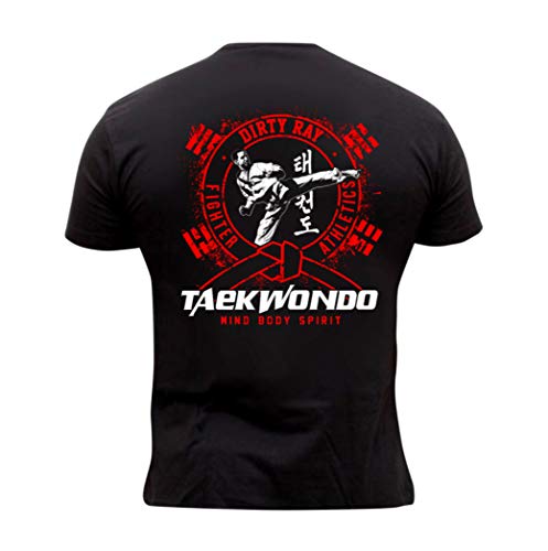 Dirty Ray Taekwondo Herren Men's T-Shirt DT15 (L) von Dirty Ray