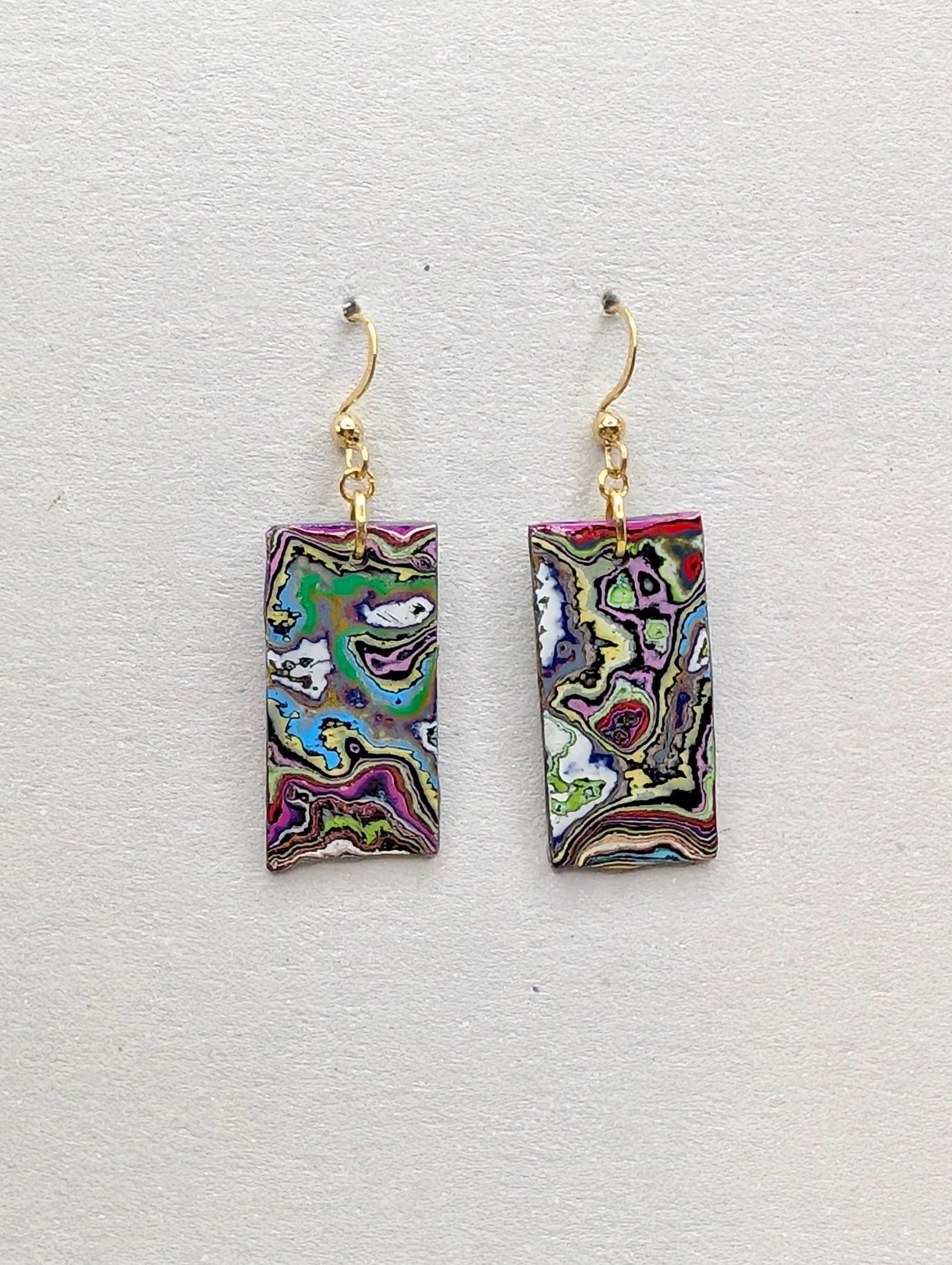 Graffiti Spray Paint Layers Ohrringe - Jewelry Made From Berlin Walls Graffiti Spray Paint Layers Ohrringe - Jewelry Made From Berlin Walls von DirtyJewelsBerlin