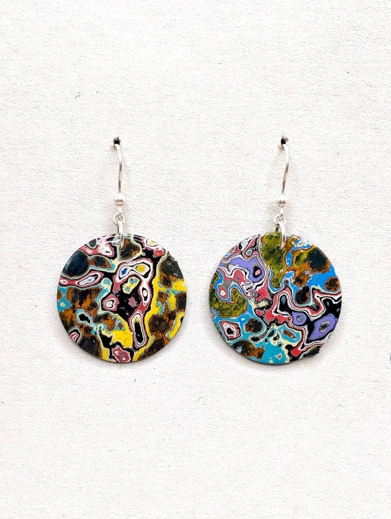 Graffiti Spray Paint Layers Ohrringe Mit 925 Silber Ohrhaken - Jewelry Made From Berlin Walls Graffiti Spray Paint Layers Ohrringe Mit 925 Silber Ohrhaken - Jewelry Made From Berlin Walls von DirtyJewelsBerlin