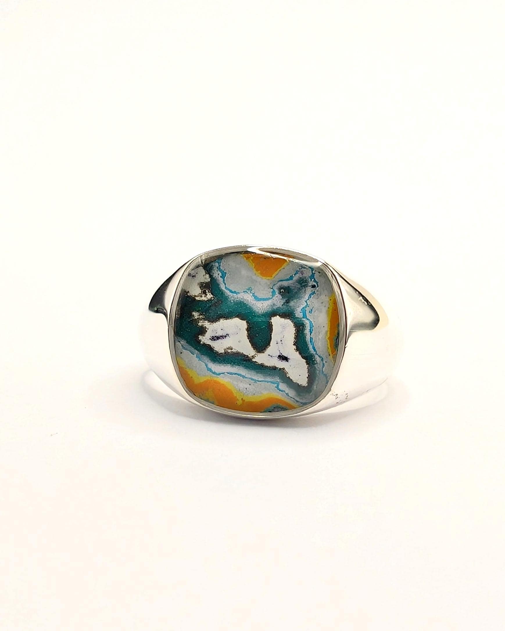 Unique Berlin Graffiti Signet Ring 925 Silver - Jewelry Made From Walls von DirtyJewelsBerlin