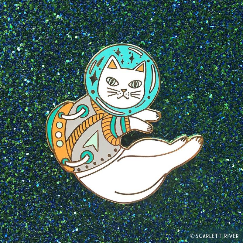 Space Cat - Galaxy Hard Enamel Pin Künstler Dirty Lola Lover Space Cat - Galaxy Hard Enamel Pin Künstler Dirty Lola Lover von DirtyLola