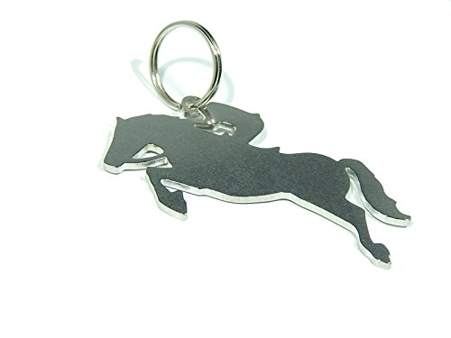 DisagrEE Schlüsselanhänger Springreiten - hochwertiger Edelstahl - glatt von DisagrEE