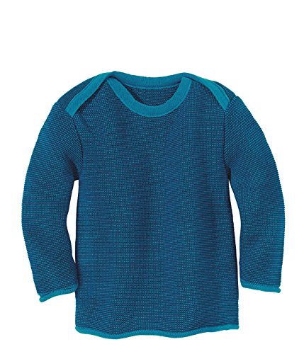 Disana 31302XX - Melange-Pullover Wolle blau, Size / Größe:50/56 (0-3 Monate) von Disana