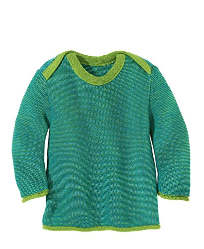 Disana 31309XX - Melange-Pullover Wolle grün, Size / Größe:50/56 (0-3 Monate) von Disana