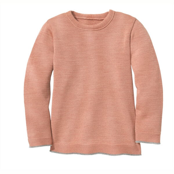 Disana Kinder Strick-Pullover Uni Schurwolle kbT-Merino von Disana