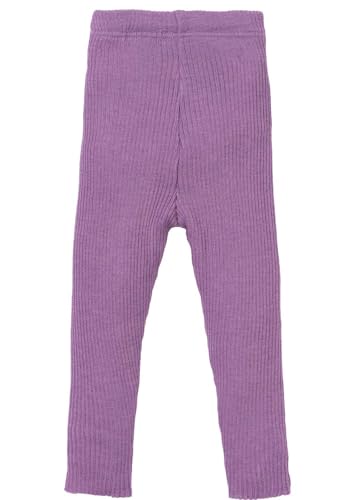 Disana Leggings-Light Kinder-Strick-Hose | 100% Bio-Merinowolle | Frühjahr Sommer Herbst | Baby Kleinkind Kind Unisex | Made in Germany | GOTS IVN Zertifiziert | Flieder Gr. 98-104 von Disana