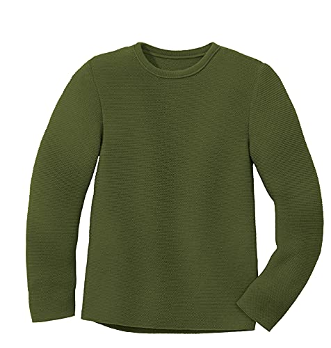 Disana Linksstrick-Pullover Oliv Gr. 110-116 von Disana