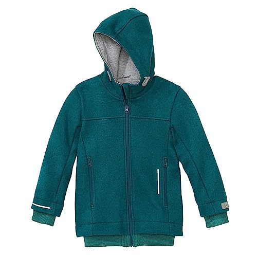 Disana OUTDOOR-JACKE, 100% Bio-Merinowolle GOTS, IVN Best – Futter: 100% Bio-Baumwolle | komplett gefüttert | Kleinkind Kind Jugendliche Unisex | Made in Germany | Pacific Gr. 158-164 von Disana