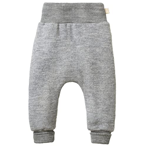 Disana Pumphose Baby & Kinder - 100% Bio-Merino, Leichter Wollwalk – atmungsaktiv & mitwachsend - Unisex Gr. 62 – 104 - nachhaltig & fair – besonders bequem - Made in Germany | Grau Gr. 98-104 von Disana