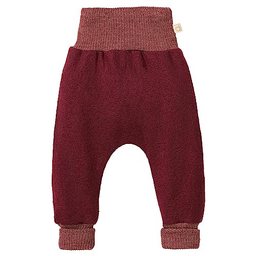 Disana Pumphose, super leichte und Bequeme Kinderhose | 100% Bio-Merinowolle GOTS, IVN Best | Baby Kleinkind Kind Unisex | Made in Germany | Cassis Gr. 74-80 von Disana