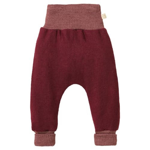 Disana Pumphose Baby & Kinder - 100% Bio-Merino, Leichter Wollwalk – atmungsaktiv & mitwachsend - Unisex Gr. 62 – 104 - nachhaltig & fair – besonders bequem - Made in Germany | Cassis Gr. 86-92 von Disana