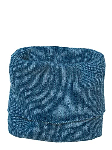 Disana SCHLAUCH-SCHAL, 100% Bio-Merinowolle GOTS, IVN Best | extra leicht und warm | Baby Kleinkind Kind Unisex | Made in Germany | Marine-Lagoon Gr. 1 von Disana