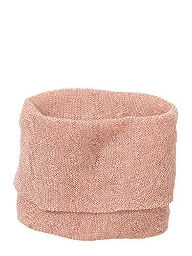 Disana SCHLAUCH-SCHAL, 100% Bio-Merinowolle GOTS, IVN Best | extra leicht und warm | Baby Kleinkind Kind Unisex | Made in Germany | Rosé-Natur Gr. 1 von Disana