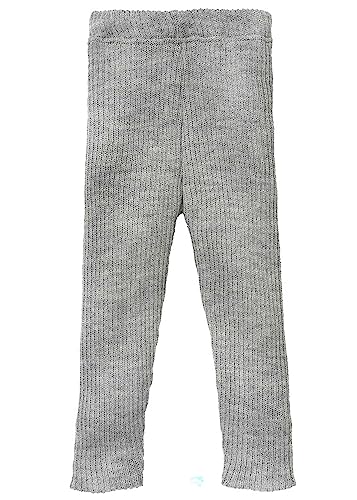 Disana Strick-Leggings, 100% Bio-Merinowolle GOTS, IVN Best | tolle Bewegungsfreiheit | Baby, Kleinkind Kind Unisex | Made in Germany | Grau Gr. 86-92 von Disana