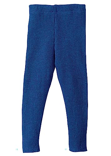 Strick-Leggings Baby & Kinder - 100% Bio-Merino – atmungsaktiv, warm & weich - Unisex Gr. 62 – 140 - nachhaltig & fair dehnbar - Made in Germany | Marine Gr. 50-56 von Disana