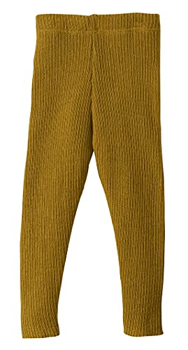 Disana Strick-Leggings, 100% Bio-Merinowolle GOTS, IVN Best | tolle Bewegungsfreiheit | Baby, Kleinkind Kind Unisex | Made in Germany | Gold Gr. 50-56 von Disana