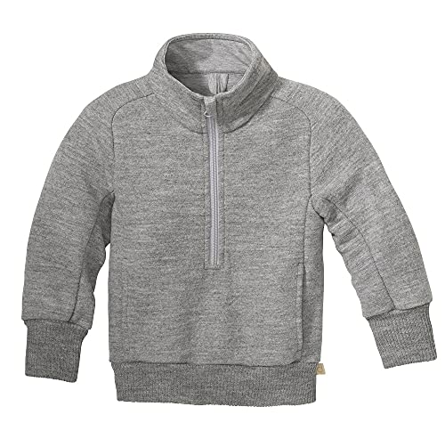 Disana Troyer Zip Pullover (Kieselgrau, 86/92) von Disana