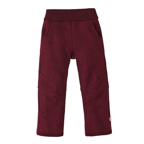 Disana Walk-Hose Kinder - 100% Bio-Merino, Wollwalk – atmungsaktiv & extra warm - Unisex Gr. 86 – 140 - nachhaltig & fair – super robust, mit elastischem Bund - Made in Germany | Cassis Gr. 98-104 von Disana