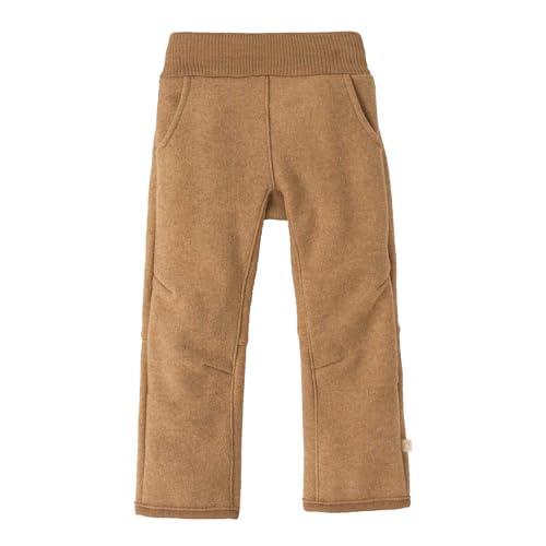 Disana Walk-Hose Kinder - 100% Bio-Merino, Wollwalk – atmungsaktiv & extra warm - Unisex Gr. 86 – 140 - nachhaltig & fair – super robust, mit elastischem Bund - Made in Germany | Karamell Gr. 134-140 von Disana